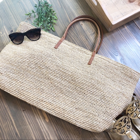 Buji Baja Handbags - Buji Baja Large Straw Tote Bag Hat Attack